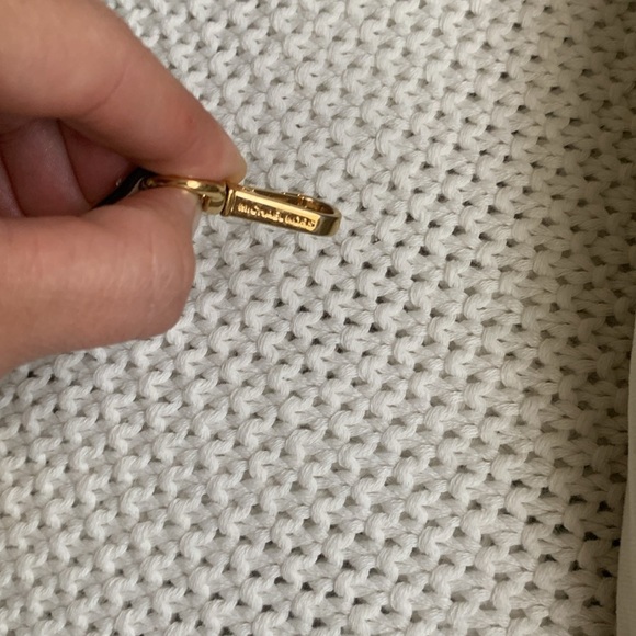 MICHAEL Michael Kors Key Fob Chain‎ Bag Charm (Clip) Medallion, Gold MK Logo - Picture 3 of 4